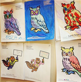 Walter Library Owls