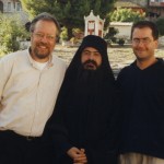 Tim Johnson with colleagues in Greece in 2001.