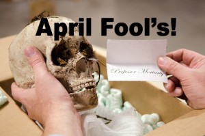 Tim Johnsonl hand, skull, April Fool's