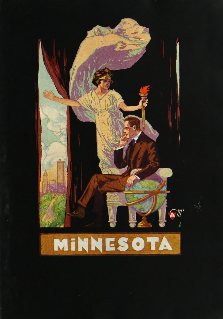 A late Art Nouveau take on the University, 1921. Available at http://purl.umn.edu/134826.