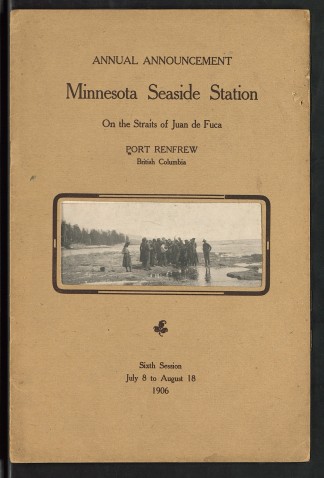 Minnesota Seaside Station Announcement, 1906. Available at http://purl.umn.edu/186896.
