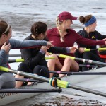 Rowing team points to where they spotted sea serpents