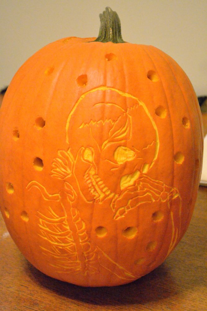 Carving from Aldrovandi by Emily Beck.
