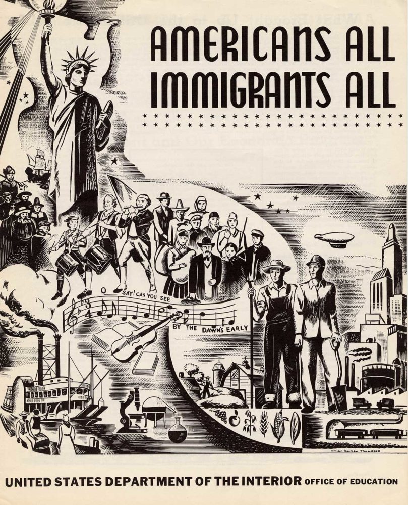 "Americans All" poster Courtesy of IHRC Archives