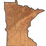 Copper Plate of Map of Minnesota