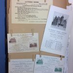 Lutheran Social Services Scrapbook showing materials about the Luther home