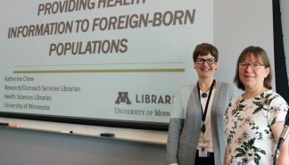 Katherine Chew presents on health information for foreign-born populations.
