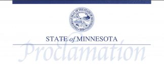 State of Minnesota Proclamation banner