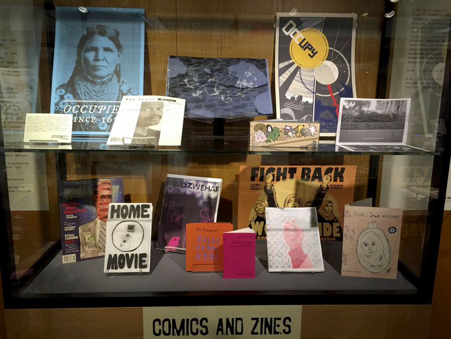 Zine Collection in display panel