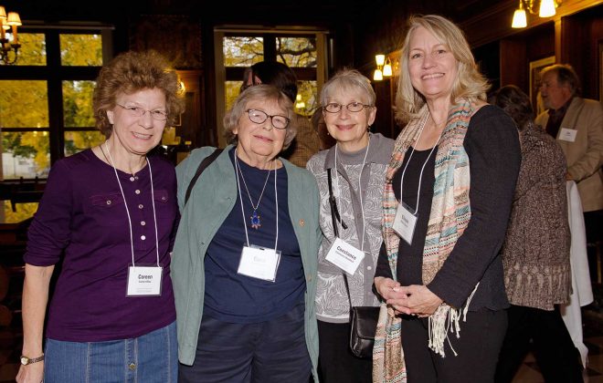 Library School Alumni gather at a reunion event in Fall 2016