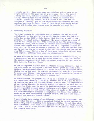 Report on "Ecos en Espanol," 1971