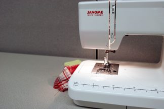 Sewing machines help piece together fabrics and other materials to create prototypes.