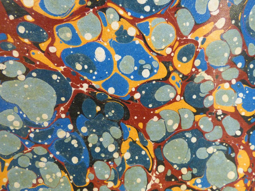 Marbling patterns in books
