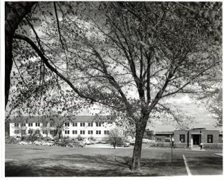 Temporary East of Haecker and Veterinary Clinic, St. Paul Campus, 1954.