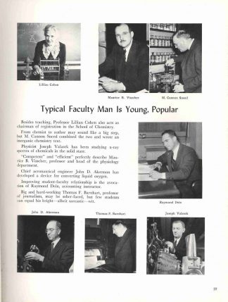 Professor Lillian Cohen featured in the 1942 Gopher yearbook.