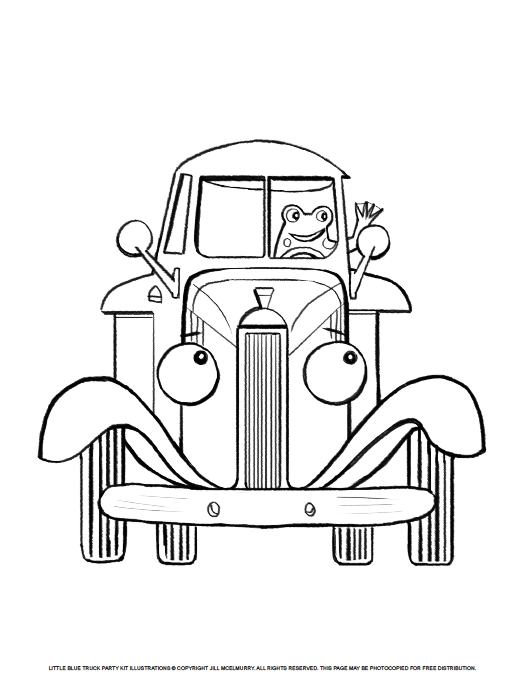 16 Little Blue Truck Coloring Pages Printable Coloring Pages