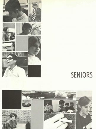 Seniors section from the 1968 Bisbila yearbook.