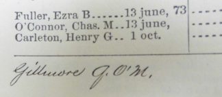 Notations in The Official Army Register