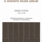 WilsonLibraryDedicationProgram_Cover