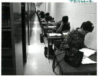 Students studying in Wilson Library, 1968, http://purl.umn.edu/226290