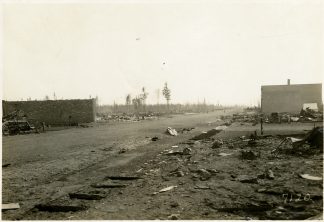 Kettle River, Minnesota, after the fire, 1918. Photographer: T.J. Horton.