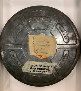 1964 Film reel container for Masque of Angels