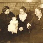 Four generations of a Jewish women in this photo from 1937. From left: Eleanor Laurie, baby Arlene Bomberg, mother, Alyce Bomberg, and Jenny Smith. (Upper Midwest Jewish Archives)