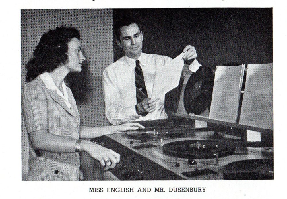 Marion English (Watson) was a member of the WLB Radio Guild while a student in the 1940s (with Del Dusenbury).