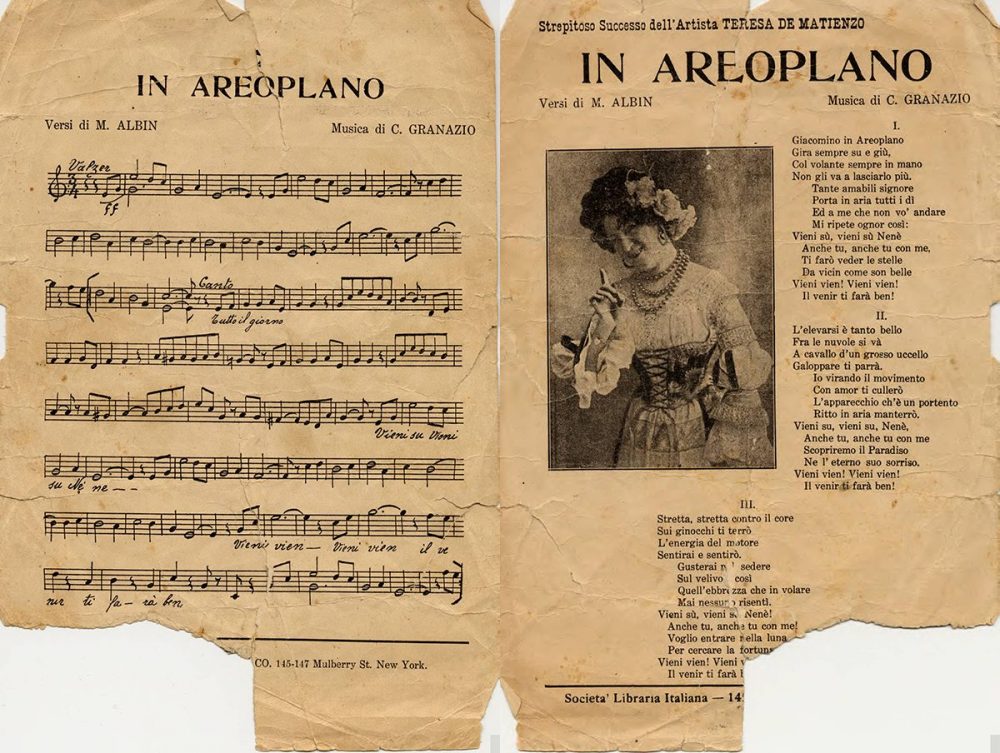 Sheet Music In Aeroplano