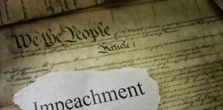 The word, Impeachment, highlighted in the Constitution