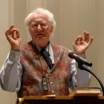 Robert Bly at an October 2006 University of Minnesota Libraries event