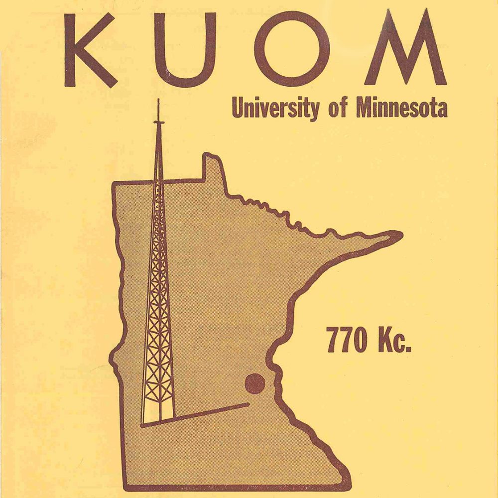 KUOM call letters MN map