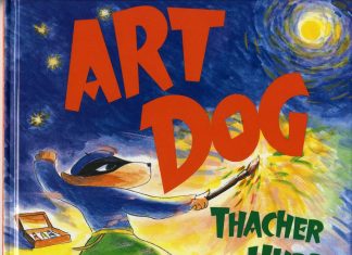 “Art Dog” by Thacher Hurd, the author and illustrator, and son of Clement and Edith Hurd.