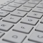 Close up photo of computer keyboard