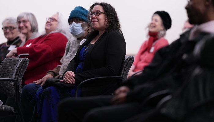 The audience at the 2023 Pankake Poetry reading. Photo by Luke Logan