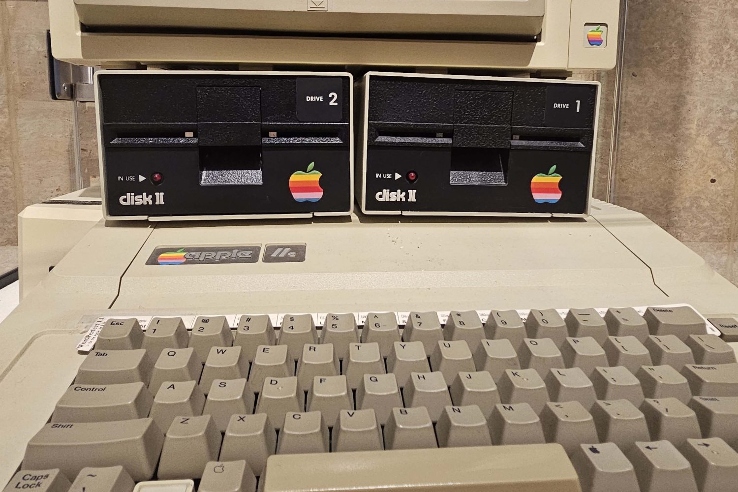 An Apple IIe on display at the Elmer L. Andersen Library. (Photo/Karen Carmody-McIntosh)
